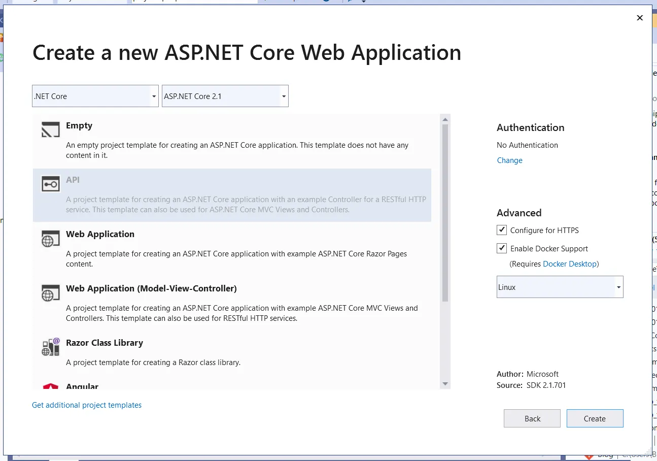 Create an ASP.NET application title page